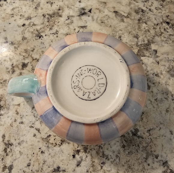 Vintage World Bazaar Ceramic Hand Painted cream  server - Picture 5 of 5